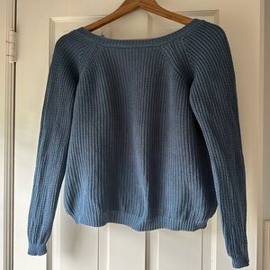 Lulus oversized sweater deep v back